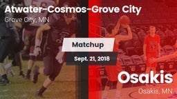 Matchup: Atwater-Cosmos-Grove vs. Osakis  2018
