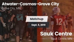 Matchup: Atwater-Cosmos-Grove vs. Sauk Centre  2019