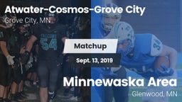 Matchup: Atwater-Cosmos-Grove vs. Minnewaska Area  2019