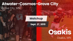 Matchup: Atwater-Cosmos-Grove vs. Osakis  2019