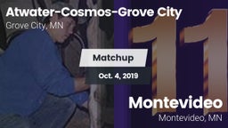 Matchup: Atwater-Cosmos-Grove vs. Montevideo  2019