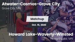 Matchup: Atwater-Cosmos-Grove vs. Howard Lake-Waverly-Winsted  2020