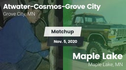 Matchup: Atwater-Cosmos-Grove vs. Maple Lake  2020