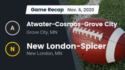 Recap: Atwater-Cosmos-Grove City  vs. New London-Spicer  2020