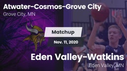 Matchup: Atwater-Cosmos-Grove vs. Eden Valley-Watkins  2020