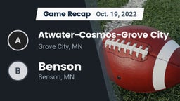 Recap: Atwater-Cosmos-Grove City  vs. Benson  2022