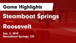 Steamboat Springs  vs Roosevelt  Game Highlights - Jan. 3, 2019