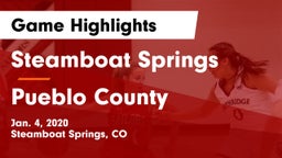 Steamboat Springs  vs Pueblo County  Game Highlights - Jan. 4, 2020