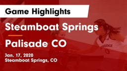 Steamboat Springs  vs Palisade  CO Game Highlights - Jan. 17, 2020