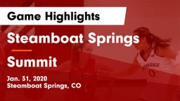 Steamboat Springs  vs Summit  Game Highlights - Jan. 31, 2020