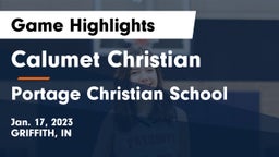 Calumet Christian  vs Portage Christian School Game Highlights - Jan. 17, 2023
