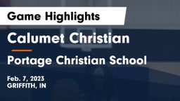 Calumet Christian  vs Portage Christian School Game Highlights - Feb. 7, 2023