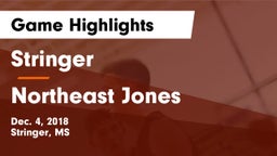 Stringer  vs Northeast Jones  Game Highlights - Dec. 4, 2018