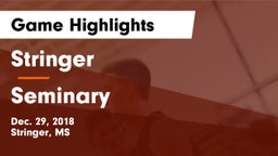 Stringer  vs Seminary Game Highlights - Dec. 29, 2018