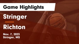 Stringer  vs Richton  Game Highlights - Nov. 7, 2023