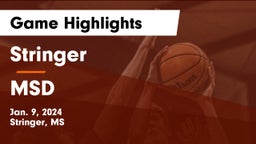 Stringer  vs MSD  Game Highlights - Jan. 9, 2024