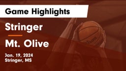 Stringer  vs Mt. Olive Game Highlights - Jan. 19, 2024