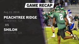 Recap: Peachtree Ridge  vs. Shiloh  2016