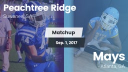 Matchup: Peachtree Ridge vs. Mays  2017