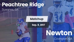 Matchup: Peachtree Ridge vs. Newton  2017