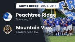 Recap: Peachtree Ridge  vs. Mountain View  2017