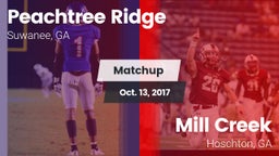 Matchup: Peachtree Ridge vs. Mill Creek  2017