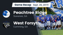 Recap: Peachtree Ridge  vs. West Forsyth  2019