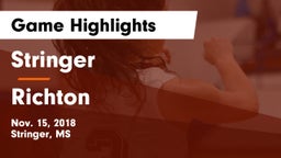 Stringer  vs Richton  Game Highlights - Nov. 15, 2018