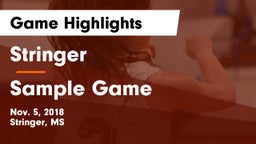 Stringer  vs Sample Game Game Highlights - Nov. 5, 2018