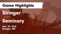 Stringer  vs Seminary  Game Highlights - Dec. 29, 2018