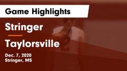 Stringer  vs Taylorsville  Game Highlights - Dec. 7, 2020