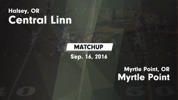 Matchup: Central Linn vs. Myrtle Point  2016