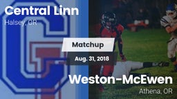 Matchup: Central Linn vs. Weston-McEwen  2018