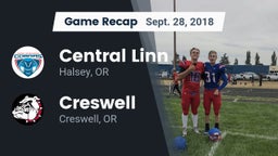 Recap: Central Linn  vs. Creswell  2018