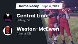 Recap: Central Linn  vs. Weston-McEwen  2019