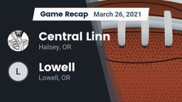 Recap: Central Linn  vs. Lowell  2021