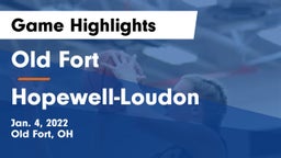 Old Fort  vs Hopewell-Loudon  Game Highlights - Jan. 4, 2022