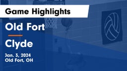 Old Fort  vs Clyde  Game Highlights - Jan. 3, 2024