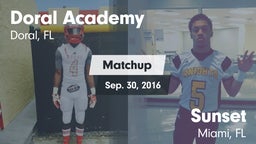 Matchup: Doral Academy vs. Sunset  2016