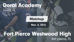 Matchup: Doral Academy vs. Fort Pierce Westwood High 2016