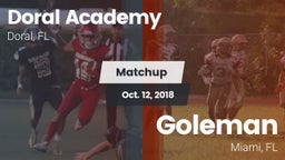 Matchup: Doral Academy vs. Goleman  2018