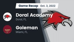 Recap: Doral Academy  vs. Goleman  2022