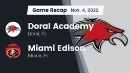 Recap: Doral Academy  vs. Miami Edison  2022