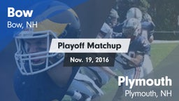 Matchup: Bow vs. Plymouth  2016
