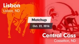 Matchup: Lisbon vs. Central Cass  2016