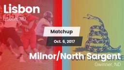 Matchup: Lisbon vs. Milnor/North Sargent  2017