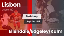 Matchup: Lisbon vs. Ellendale/Edgeley/Kulm 2019