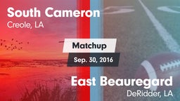 Matchup: South Cameron vs. East Beauregard  2016