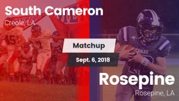 Matchup: South Cameron vs. Rosepine  2018