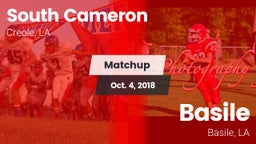 Matchup: South Cameron vs. Basile  2018